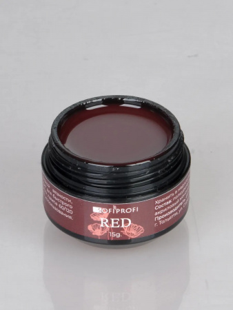 Гель камуфлирующий для ногтей Red Тон 06 Sofiprofi CAMOUFLAGE GEL RED, 15 мл